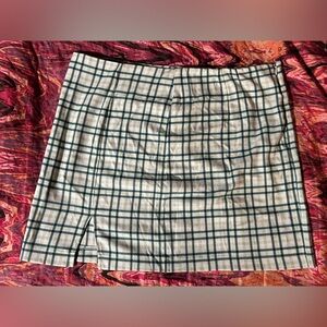 Plus Size Plaid Skirt